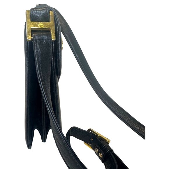 MCM Black and Gold Crossbody Bag with Structured Design - Picture 6 of 11